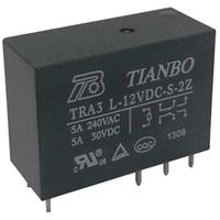 tianboelectronics Tianbo Electronics TRA3 L-24VDC-S-2Z Printrelais 24 V/DC 8 A 2x wisselcontact 1 stuk(s)