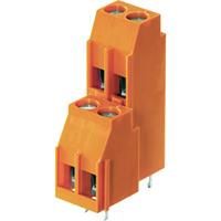Weidmüllerler LL2N 5.08/20/90 3.2SN OR BX Doppelstockklemme 4mm² Polzahl 20 Orange 20St.