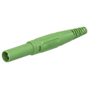 Stäubli XL-410 Laborstecker Stecker, gerade Stift-Ø: 4mm Grün
