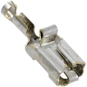 teconnectivity TE Connectivity 341001-1 Huls voor platte stekker Vibratieveilig Insteekbreedte: 6.35 mm Insteekdikte: 0.81 mm 180 ° Ongeïsoleerd Zilver 1 stuk(s)