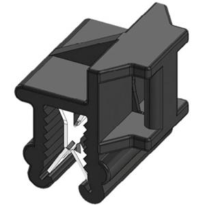 wkk 50099 Kabelbinder 200 mm 4.80 mm Zwart Kabelbundeling zijmontage, Hittegestabiliseerd, Weerstabiel 1 stuk(s)