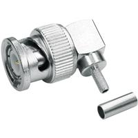 telegärtner BNC-Steckverbinder Stecker, gewinkelt 50Ω 1St.