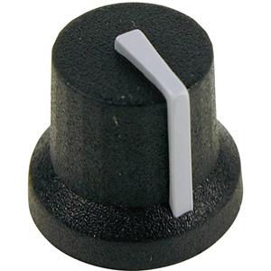 cliff CL170844BR Draaiknop Zwart, Grijs (Ø x h) 16.8 mm x 14.5 mm 1 stuk(s)