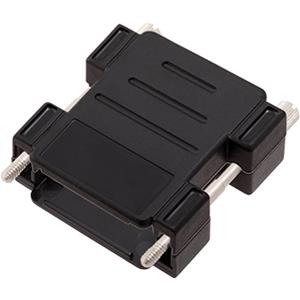encitech DPAK-P-15-K D-sub adapterbehuizing Aantal polen: 15 Kunststof 180 ° Zwart 1 stuk(s)