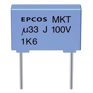 tdk B32520-C225-K 1 stuk(s) MKT-foliecondensator Radiaal bedraad 2.2 µF 63 V/DC 10 % 7.5 mm (l x b x h) 10 x 6 x 12 mm