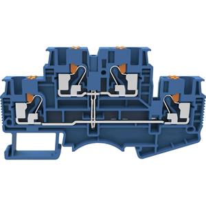degson DSKK4-01P-12-50-A(H) Doorgangsklem 2-etages Push-In-klem Blauw 1 stuk(s)