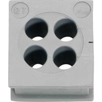 icotek QT 4/6 Kabeldurchführung Klemm-Ø (max.) 6mm Elastomer Grau