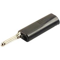 skshirschmann SKS Hirschmann BSB 300 Büschelstecker Stecker, gerade Stift-Ø: 4mm Schwarz 1St.