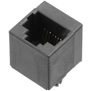 Encitech RJ45 Steckverbinder Buchse, Einbau vertikal RJJU-88-142-E7V-023 Schwarz 3257-0006-02