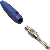 trucomponents TRU COMPONENTS Pluimstekker Stekker, recht Stift-Ø: 4 mm Blauw 1 stuk(s)