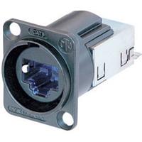 Neutrik EtherCon RJ45 CAT6 Einbaubuchsen Buchse, Einbau NE8FDY-C6-B Pole: 8P8C NE8FDY-C6-B Schwarz