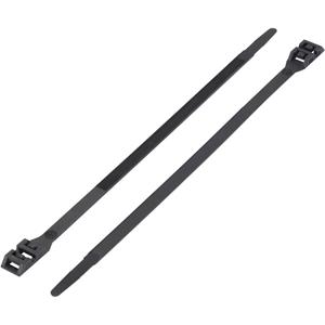 trucomponents TRU COMPONENTS 1592754 TC-DK-510BK203 Kabelbinder 510 mm 9 mm Zwart Met dubbele kop 1 stuk(s)