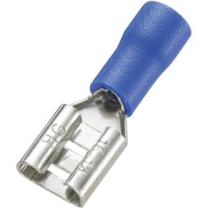 Vogt AG Verbindungstechnik 3905S Platte stekker (female) Insteekbreedte: 4.8 mm Insteekdikte: 0.8 mm 180 ° Deels geïsoleerd Blauw 1 stuk(s)