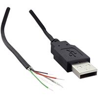 TRU COMPONENTS USB-A-stekker 2.0 met open kabeluiteinde USB-A-stekker 2.0 1582621  1 stuk(s)