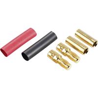 Schnepp DS 5,3 Büschelstecker Stecker, gerade, Buchse, gerade Stift-Ø: 5.3mm Rot, Schwarz 1St.