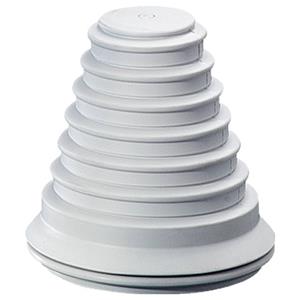 hensel KST 70 Stufenstutzen Plattenstärke (max.) 3mm Lichtgrau 1St.
