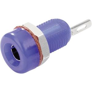 trucomponents TRU Components TC-R1-16A Blue Laborbuchse Buchse, Einbau vertikal Stift-Ø: 4mm Blau