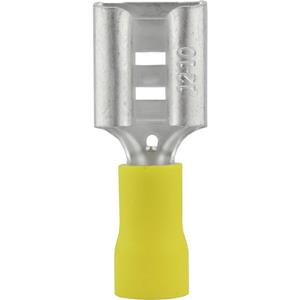 Vogt AG Verbindungstechnik 3914 Huls voor platte stekker Insteekbreedte: 9.5 mm Insteekdikte: 1.2 mm 180 ° Deels geïsoleerd Geel 1 stuk(s)