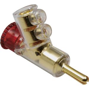 trucomponents TRU COMPONENTS Banaanstekker Stekker, recht Stift-Ø: 4 mm Rood 1 stuk(s)