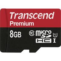 Premium microSDHC-kaart 8 GB Class 10, UHS-I