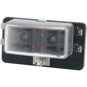 trucomponents TRU Components TC-R3-76-01-3L104 KFZ-Sicherungshalter mit Statusanzeige Passend für Flachsicherung