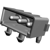 teconnectivity Stiftgehäuse-Platine MATE-N-LOK Polzahl Gesamt 3 Rastermaß: 5.08mm 643488-1