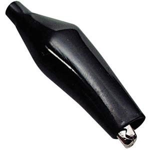 trucomponents TRU COMPONENTS Krokodillenklem Zwart Klembereik (max.): 9 mm Lengte: 28 mm 1 stuk(s)