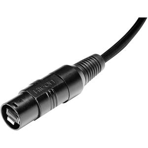 hicon HI-RJ45-HD RJ45-beschermhuls in XLR-design Bus, recht Zwart 1 stuk(s)