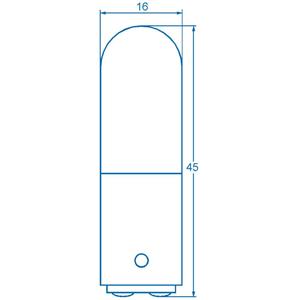 Barthelme 00100029 Buislampje 220 V, 260 V 6 W, 10 W BA15d Helder 1 stuk(s)