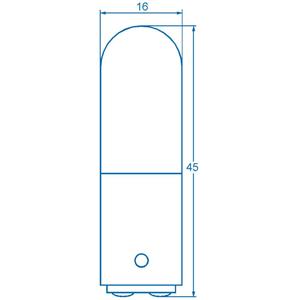 Barthelme 00100029 Kleinröhrenlampe 220 V, 260V 6 W, 10W BA15d Klar 1St.