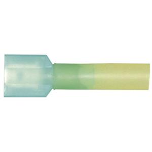 Vogt AG Verbindungstechnik 3970sh Platte stekker Met krimpkous Insteekbreedte: 6.3 mm Insteekdikte: 0.8 mm 180 ° Volledig geïsoleerd Blauw 1 stuk(s)