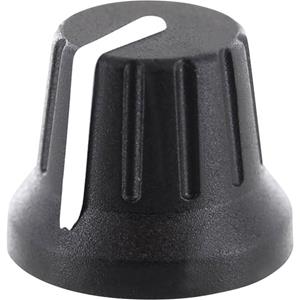 trucomponents TRU COMPONENTS Draaiknop Met knopmarkering Zwart (Ø x h) 18.8 mm x 15.24 mm 1 stuk(s)