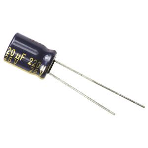 panasonic EEUFC1E221 Elektrolytische condensator Radiaal bedraad 3.5 mm 220 µF 25 V 20 % (Ø x l) 8 mm x 11.5 mm 1 stuk(s)