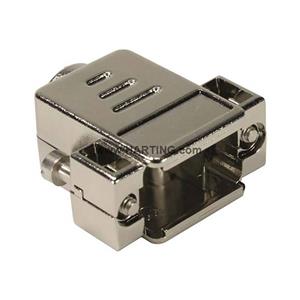 harting 09 67 025 0443 D-sub behuizing Aantal polen: 25 Kunststof, gemetalliseerd 180 ° Zilver 1 stuk(s)