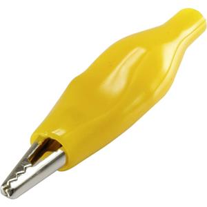 trucomponents TRU COMPONENTS 93038c34 Krokodillenklem Geel Lengte: 35 mm 1 stuk(s)
