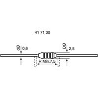 Weltron Metallschicht-Widerstand 0.56Ω axial bedrahtet 0207 0.6W 5%