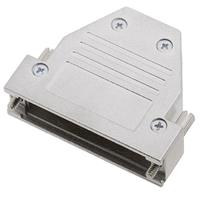 Encitech DCRP25-K D-SUB Gehäuse Polzahl: 25 Vollmetall 180°, 45°, 45° Silber 1St.