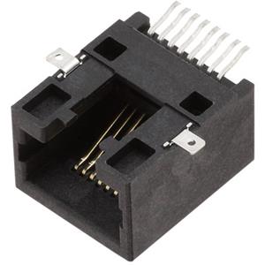 encitech RJJU-88-141-E3H-009 RJ45-connector Bus, inbouw horizontaal Zwart 3253-0007-02 1 stuk(s)