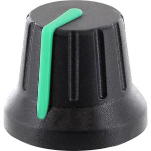 trucomponents TRU COMPONENTS Draaiknop Met knopmarkering Zwart (Ø x h) 18.8 mm x 15.24 mm 1 stuk(s)
