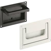 Rohde SK-79.R118.9005 Schalenklappgriff mit Rückstellfeder Schwarz (L x B x H) 130 x 20.5 x 91mm 1S