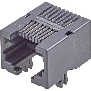 fci Modular jacks RJ45-inbouwbus Bus, inbouw horizontaal Aantal polen: 8P8C Zwart 54601-908WPLF 1 stuk(s)