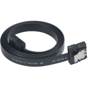 akasa PROSLIM SATA cable - Seriële ATA-kabel - Serial ATA 150/300/600 - 7-pens SATA - 7-pens SATA - 15 cm - zwart