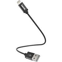 Hama Charging/Data Cable, Lightning, 0.2 m, black