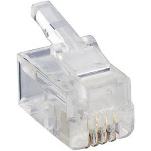 Lumberg Modularstecker Stecker, gerade RJ10 Pole: 4P4C P 126 Transparent P 126