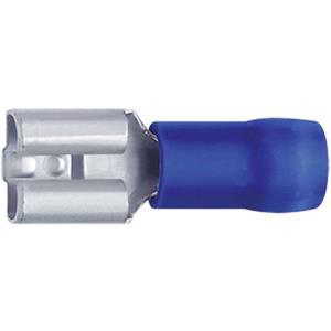 klauke 7308 Huls voor platte stekker Insteekbreedte: 7.7 mm Insteekdikte: 0.8 mm 180 ° Deels geïsoleerd Blauw 1 stuk(s)