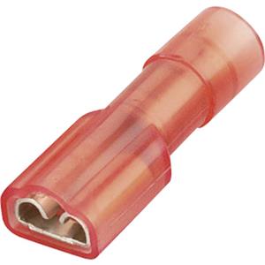Vogt AG Verbindungstechnik 396405 Huls voor platte stekker Insteekbreedte: 4.8 mm Insteekdikte: 0.5 mm 180 ° Volledig geïsoleerd Rood 1 stuk(s)