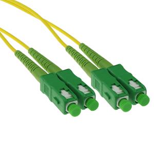 ACT 10 meter LSZH Singlemode 9/125 OS2 glasvezel patchkabel duplex met SC/APC connectoren