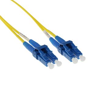 ACT LC-LC9/125um OS2 Duplex short boot fiber optic patch 50m