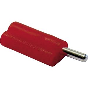 schnepp F 2020 Pluimstekker Stekker, recht Stift-Ø: 2 mm Rood 1 stuk(s)