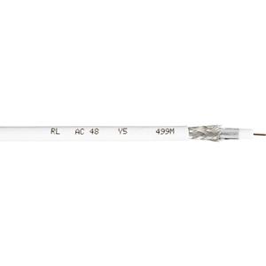 interkabel Koaxialkabel Außen-Durchmesser: 6.90mm 75Ω 100 dB Weiß Meterware